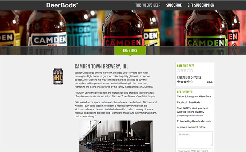 Beerbods - Selling The Product and the Story